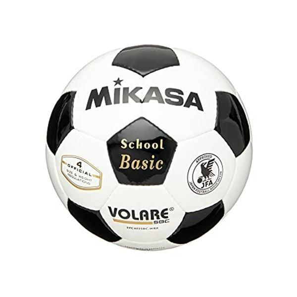 ホワイト/ブラック ミカサ(MIKASA) サッカーボール 4号 日本サッカー協会 検定球 (小学生用) ホワイト/ブラック SVC402SBC-WBK 