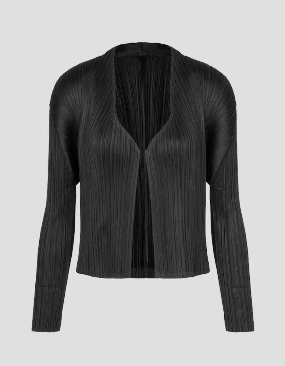 良好 PLEATS PLEASE プリーツプリーズ カーディガン サイズ3 ボルドー