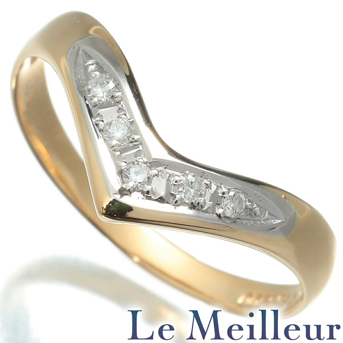 Tiffany & Co. ティファニーTダイヤモンドワイヤーリング 7号