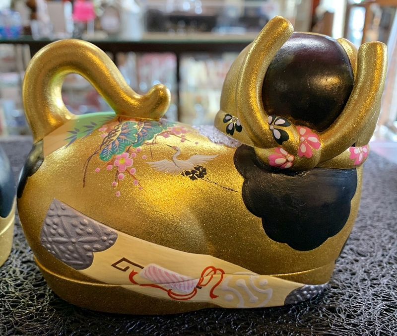 雛飾り 犬筥 伽犬 稲富昭満作 お雛様 箱付き 宿直犬 レトロ