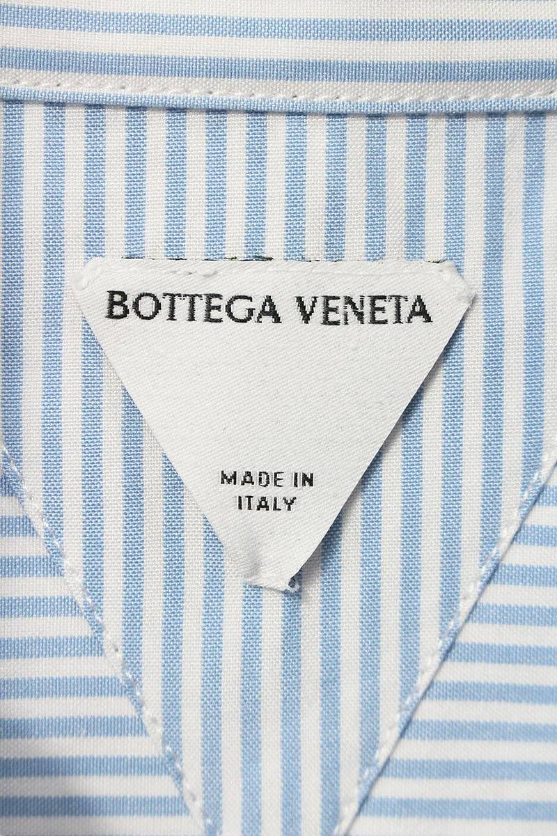 BOTTEGA VENETA / 長袖シャツ/46/コットン/BRW/ストライプ/720688 V35O0 ボッテガヴェネタ 720688 V2AQ0 ストライプ長袖シャツ メンズ 50