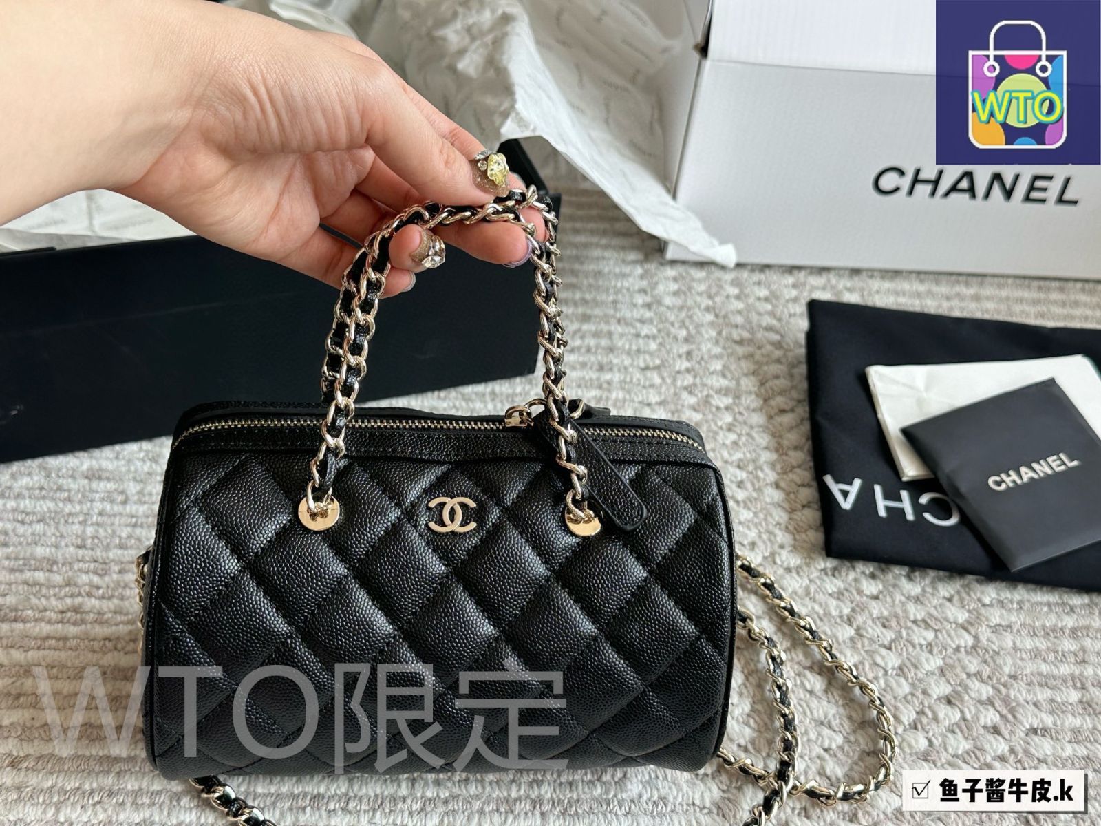 今日特価】Chanel 25P ボウリングバッグ エレガントブラック
