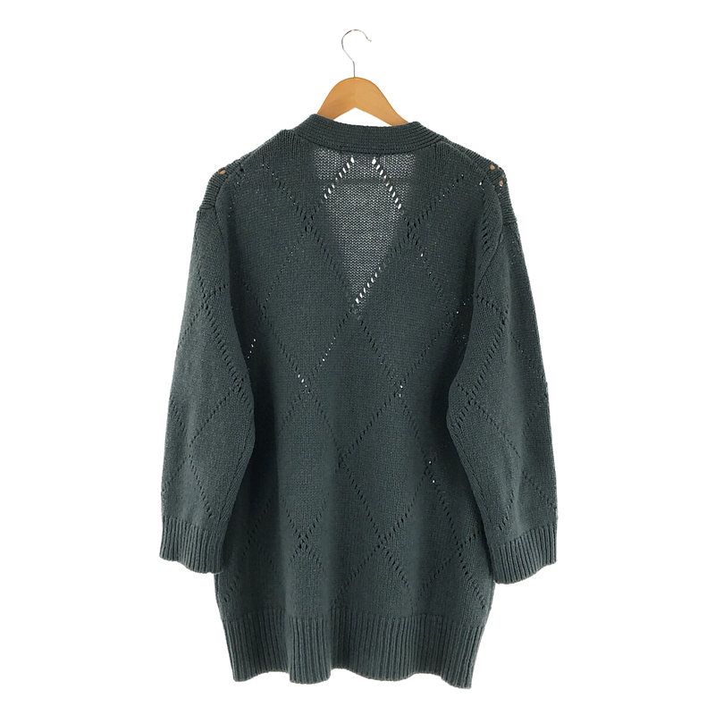 未使用ギャルリーヴィーGALERIE VIEファインウールアイレットカーディガン