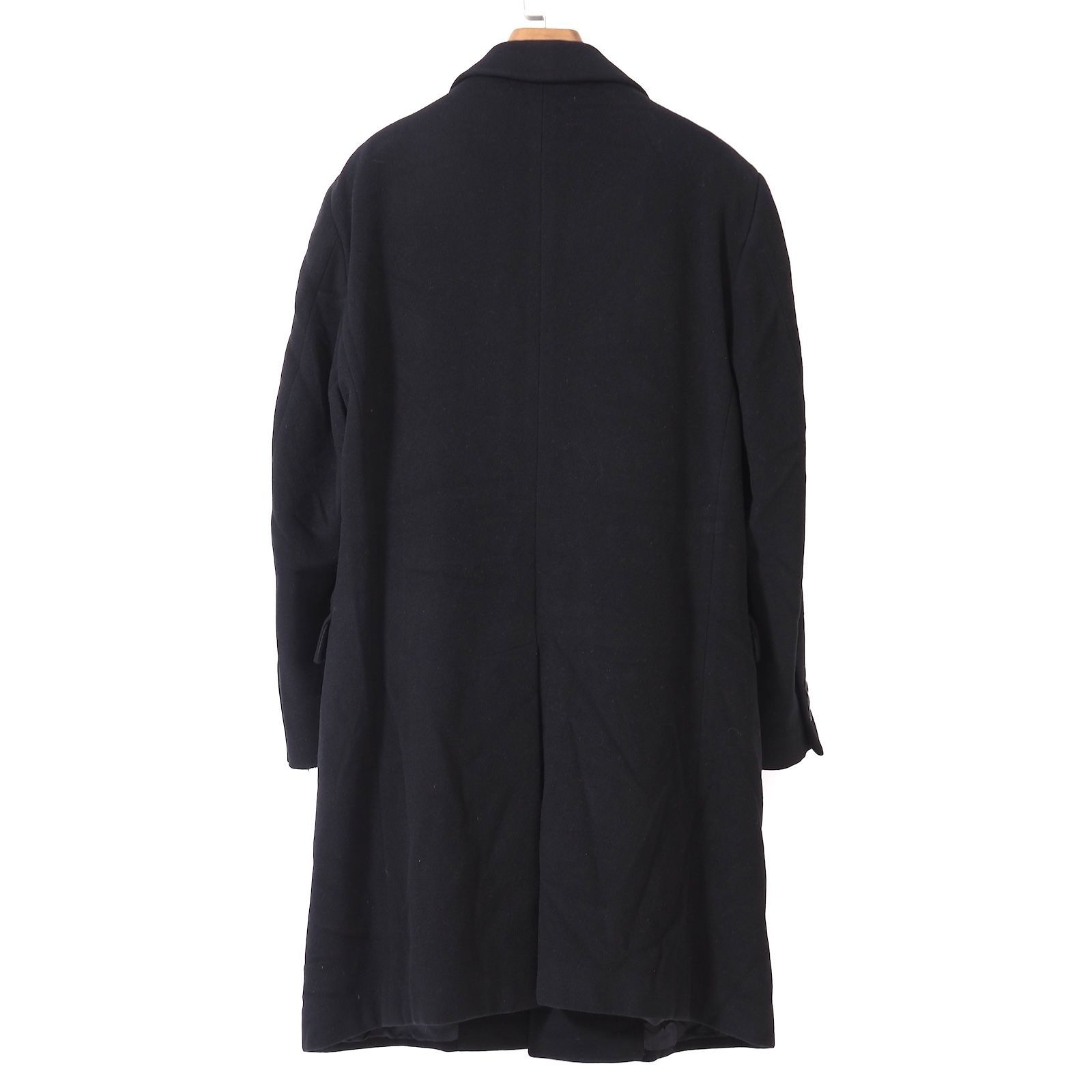 FENDI チェスターコート　ウール　黒　48サイズ フェンディ FENDI 国内正規品 ウール カシミア チェスター