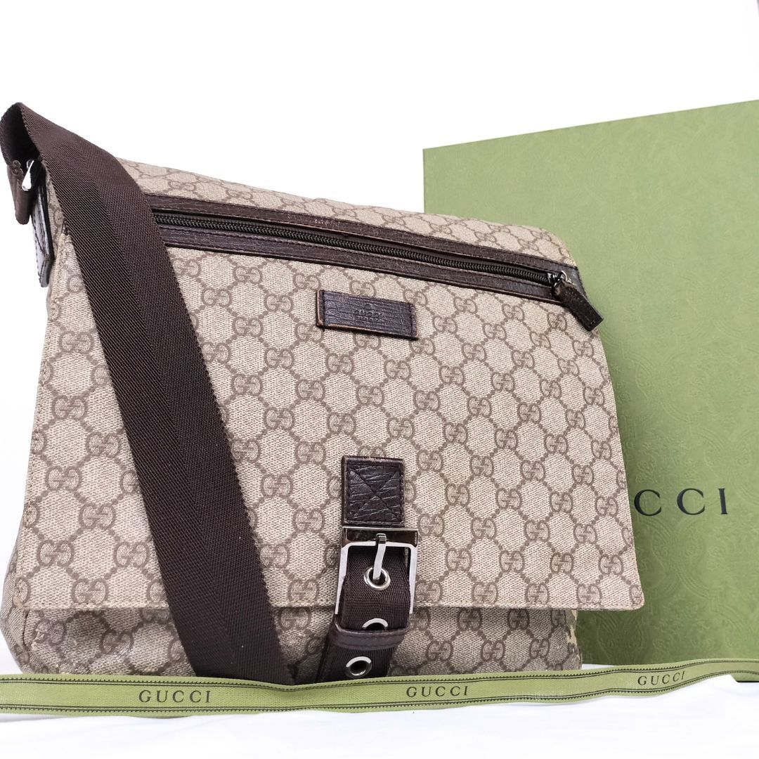 機能性とスタイル✨】 グッチ Gucci メッセンジャー ショルダーバッグ 