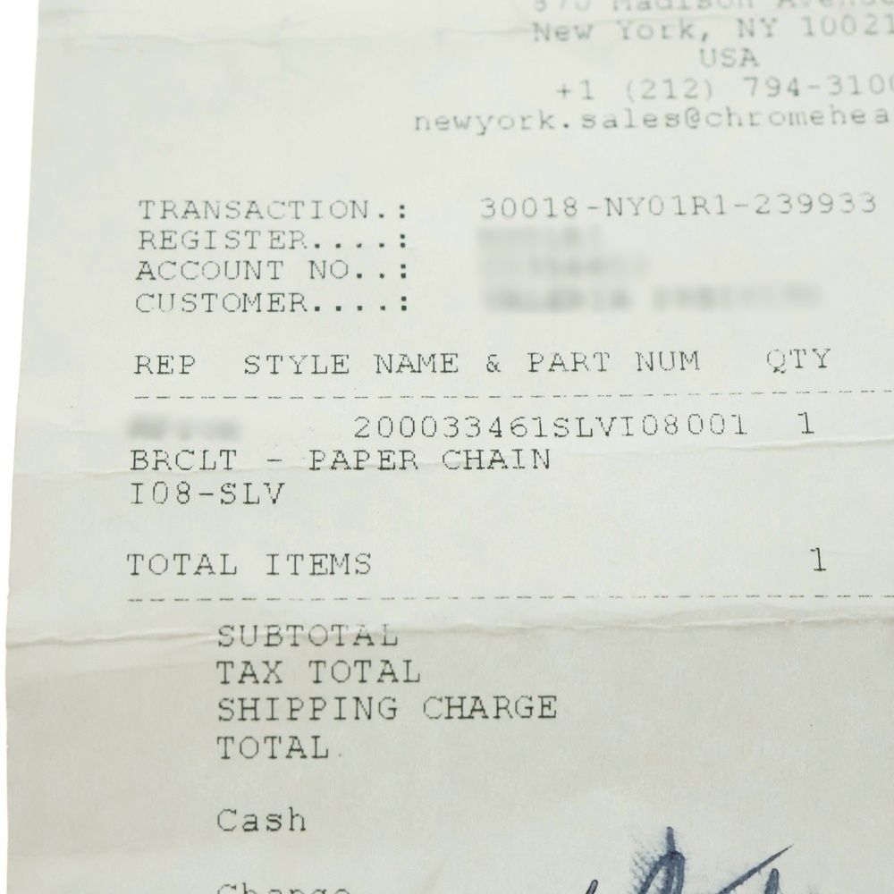 ペーパーチェーン ブレスレット