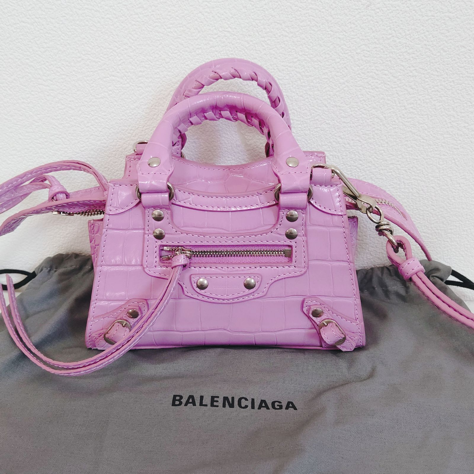 人気 新品未使用 BALENCIAGA バレンシアガ ネオクラシック ピンク