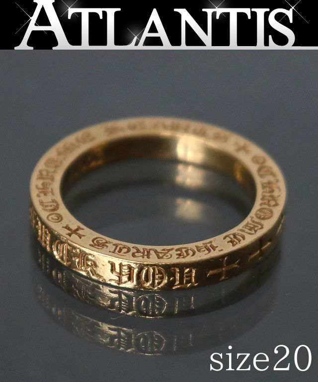 【日本製】 CHROME HEARTS 銀座店 クロムハーツ 22K スペーサーリング 3mm スーツ・フォーマル・ドレス