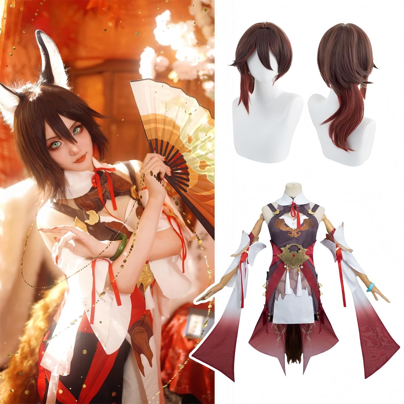 五次元 高品質 崩壊スターレイル 仙舟羅浮 星核ハンター コスプレ カフカ コスプレ 銀狼 コスプレ 青雀 コスプレ衣装 鏡流 コスプレ 停雲 コスプ BJ0919ML04