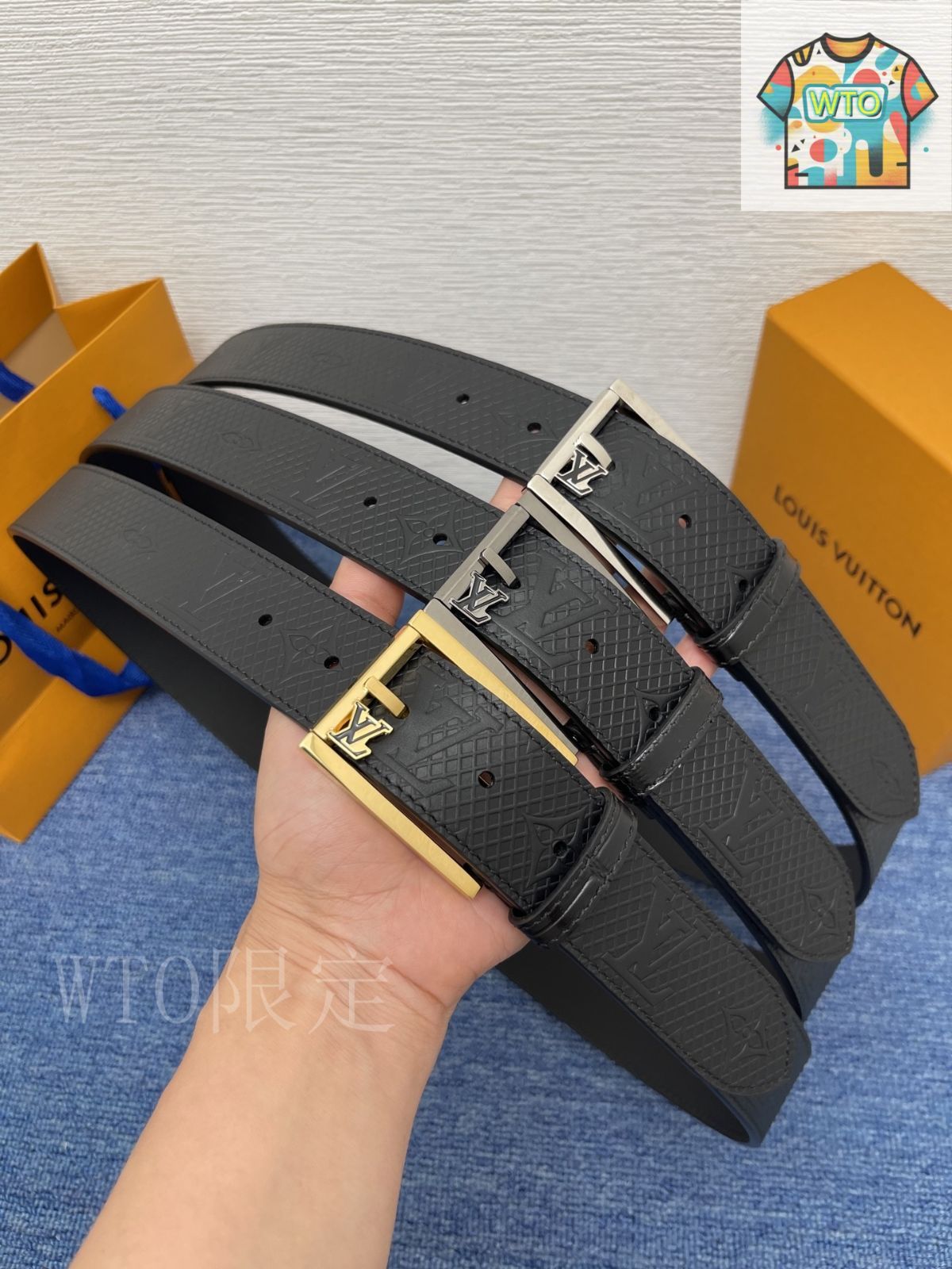 Louis Vuitton レザー ベルト louis-vuitton-lv-iconic-30mm-