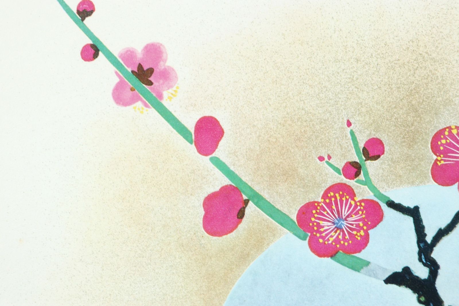 小倉遊亀 紅梅白壺(リトグラフ版画) 小倉遊亀「紅梅白壷」卸売価格で販売
