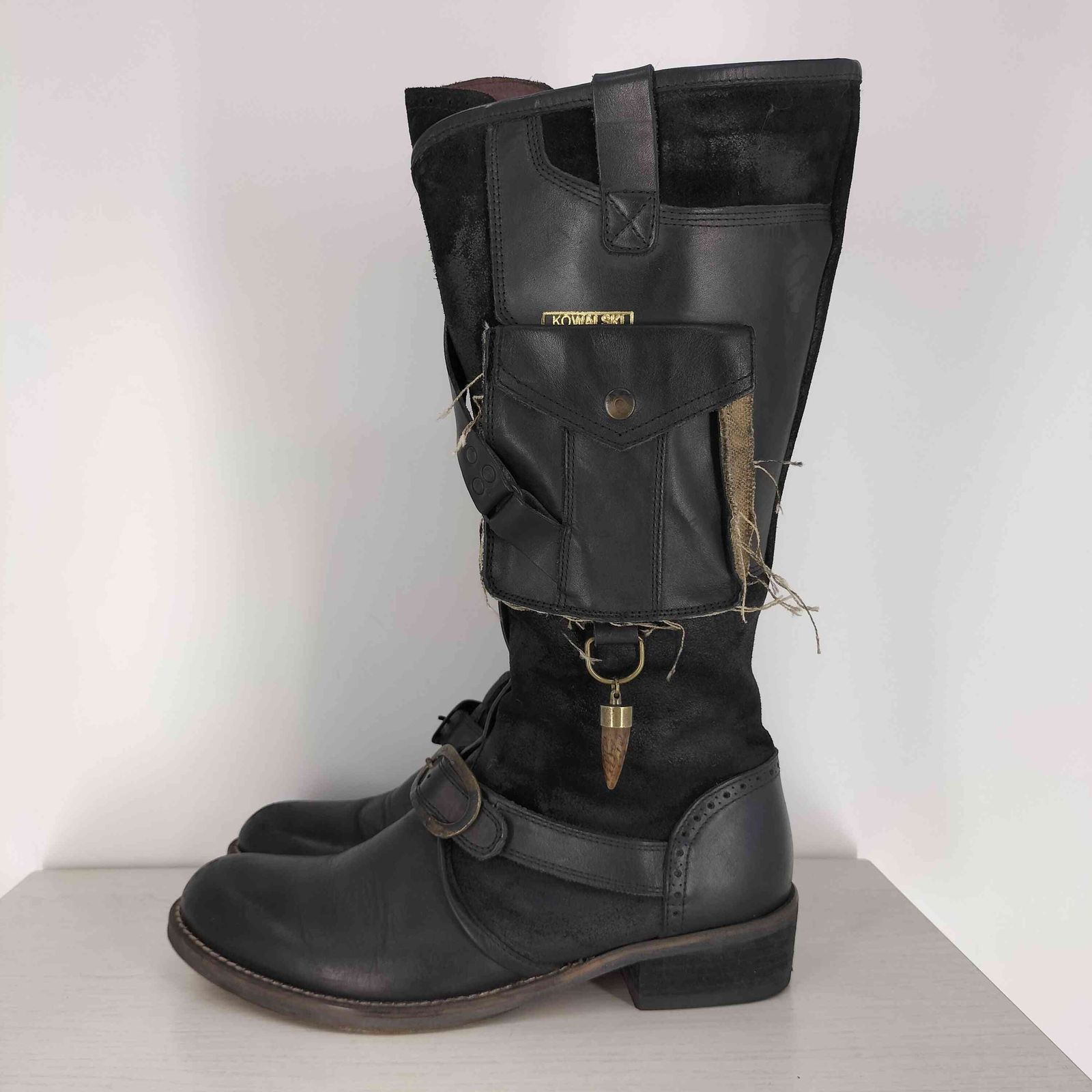 ユーズドフルギ 古着 HAND MADE スペイン製 VFE 03 サイドジップ エンジニアブーツ メンズ 43