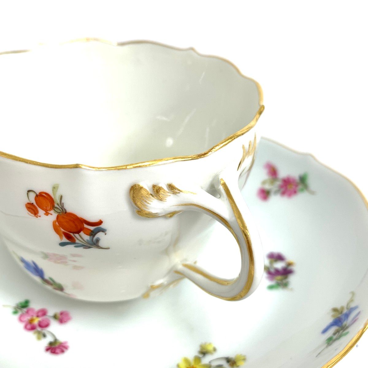 マイセンMeissen 散らし小花 スキャタードフラワー モカカップ 