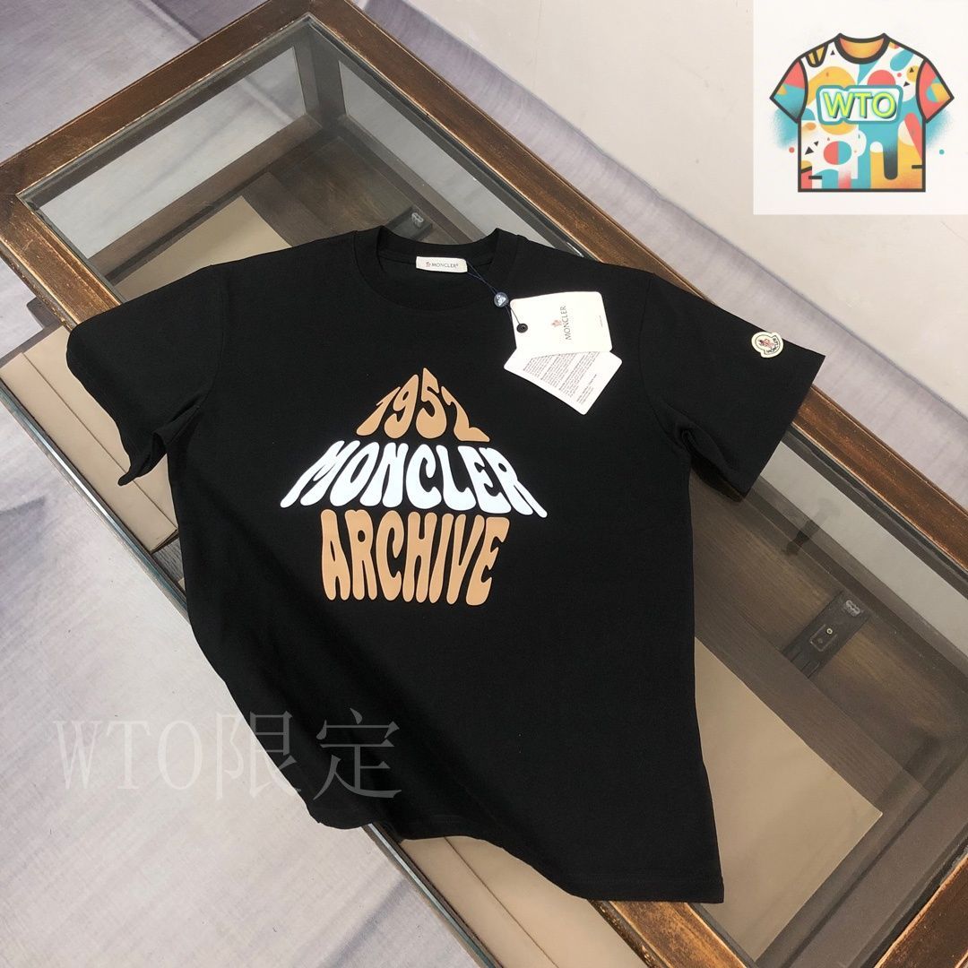 MONCLER 2025/26秋冬 シリコンロゴパッチ付き スウェットシャツ 今日特価】MON*CLER 2025 カップル向けロゴプリント丸首ショート