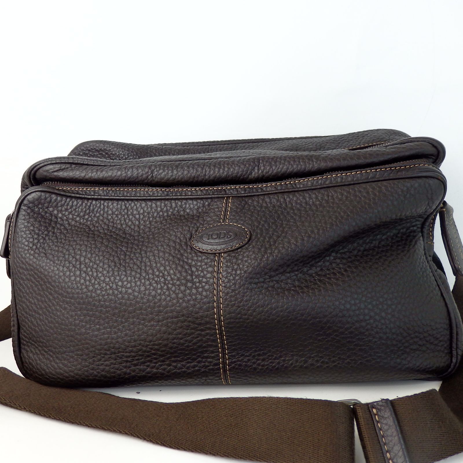 TOD'S】トッズ ワンショルダーバッグ ブラウン レザー 保存袋付き