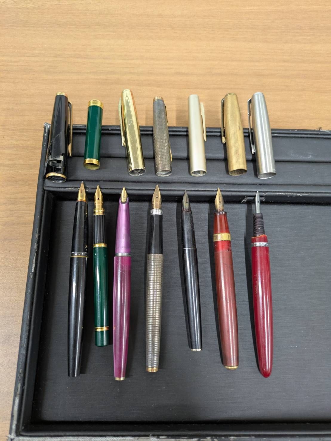万年筆７本セット モンブラン パーカー ウォーターマン k14