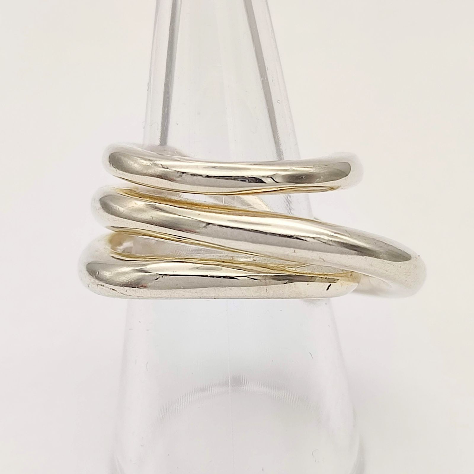 美品】 blanc iris ブランイリス トーヴィルリング 3連デザイン SILVER 