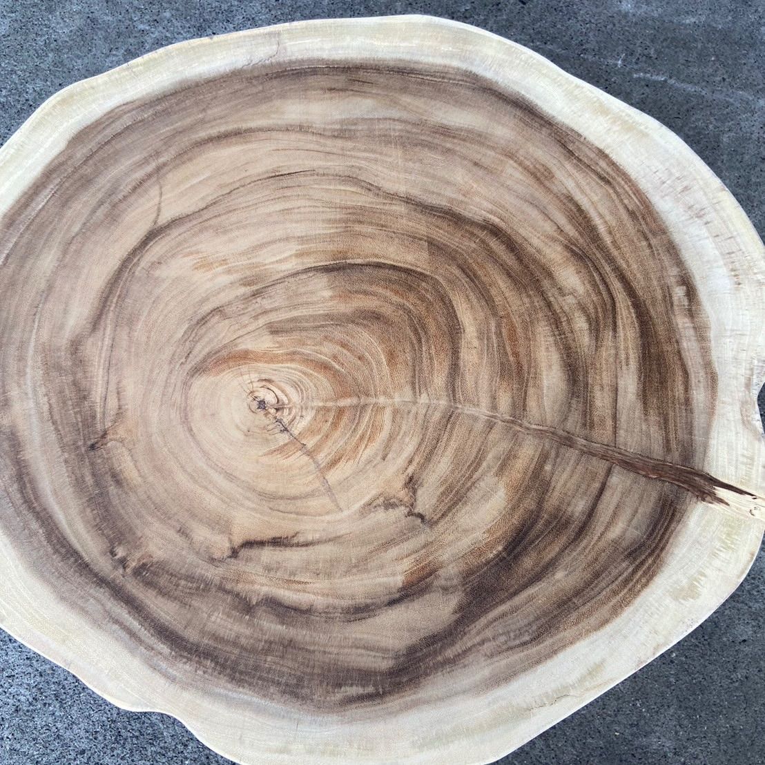 モンキーポッド 輪切り 一枚板 無垢材 DIY木材 無垢テーブル サイドテーブル コーヒーテーブル MARWIL-DEMENAGEMENTS_CH