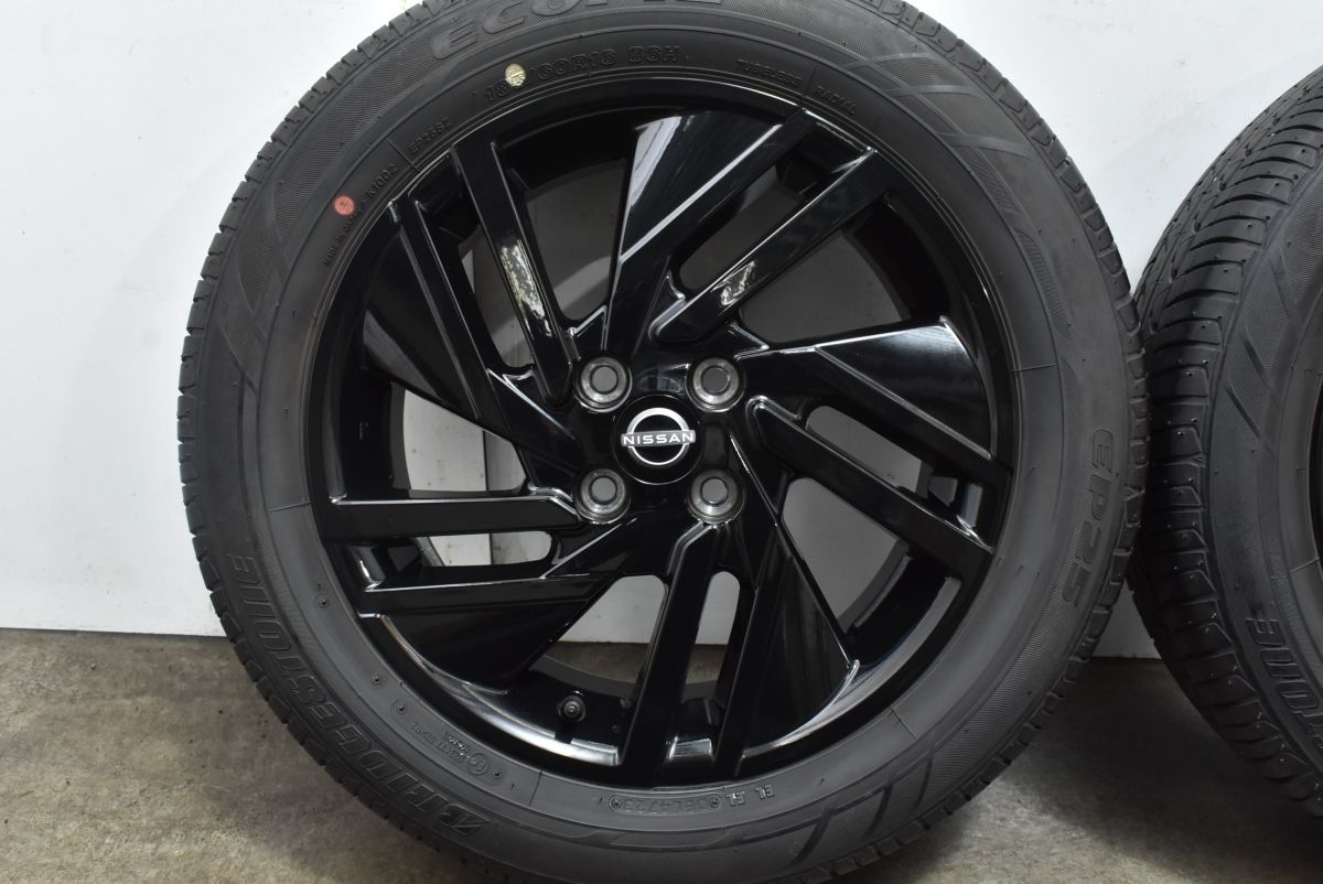 ニッサン純正 ブリヂストン 185/60R16 E13 ノート PCD100 希少】ニッサン E13 ノート 90th Anniversary 純正 16in 5.5J +50