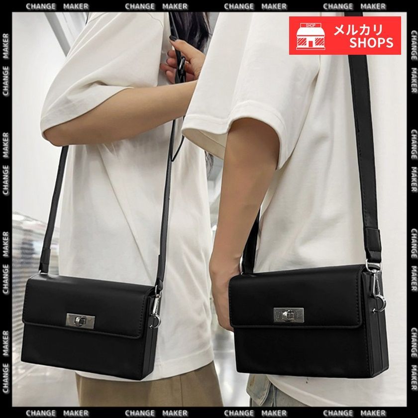 waku ワク / 『KURO』Series レザーショルダーバッグ