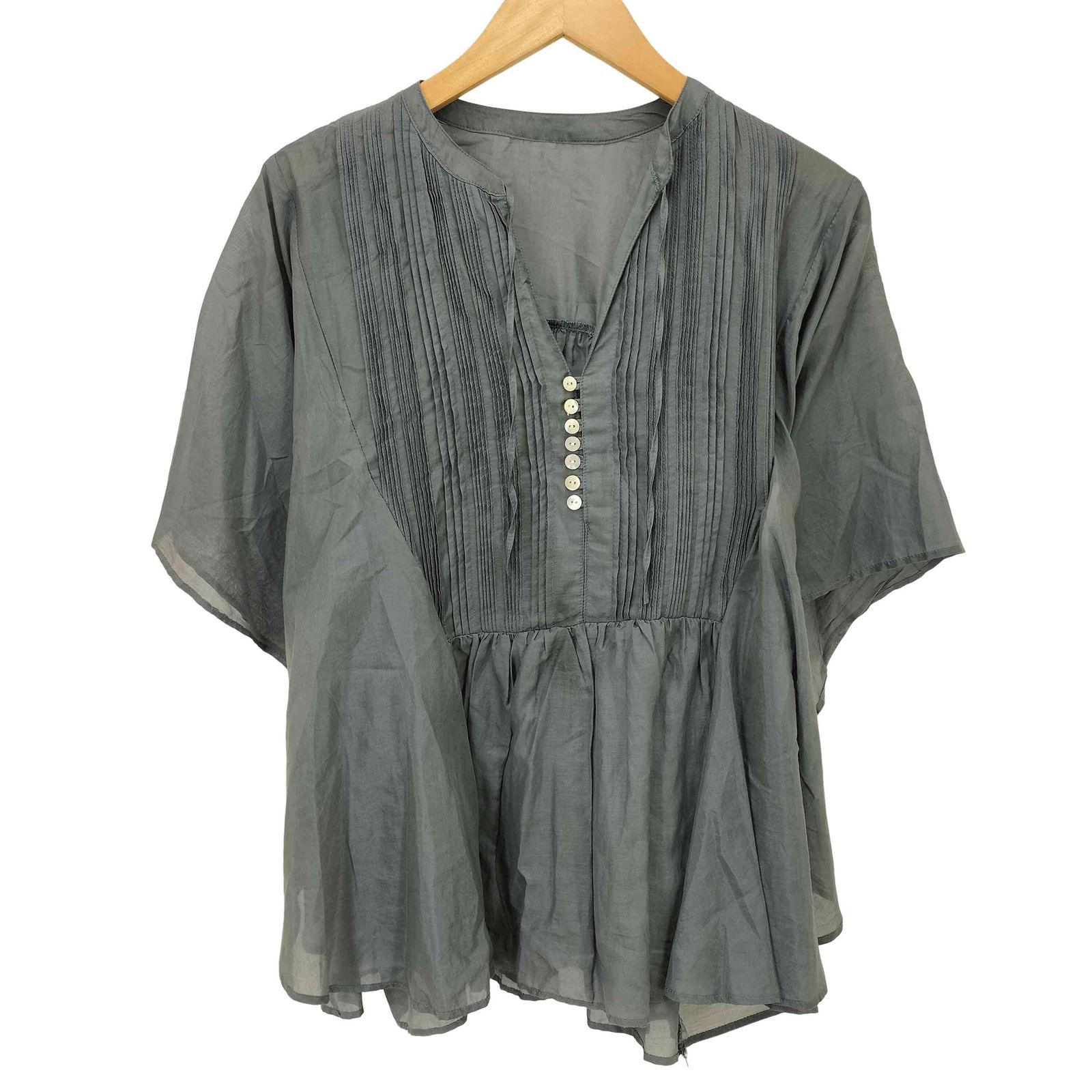 ドレステリア DRESSTERIOR 24SS コットン シルク フレアスリーブ