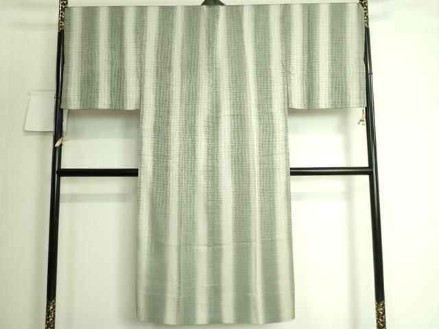 平和屋着物○男性 紬 霞文 庇護煤竹色 正絹 逸品 CAAU2909yc 