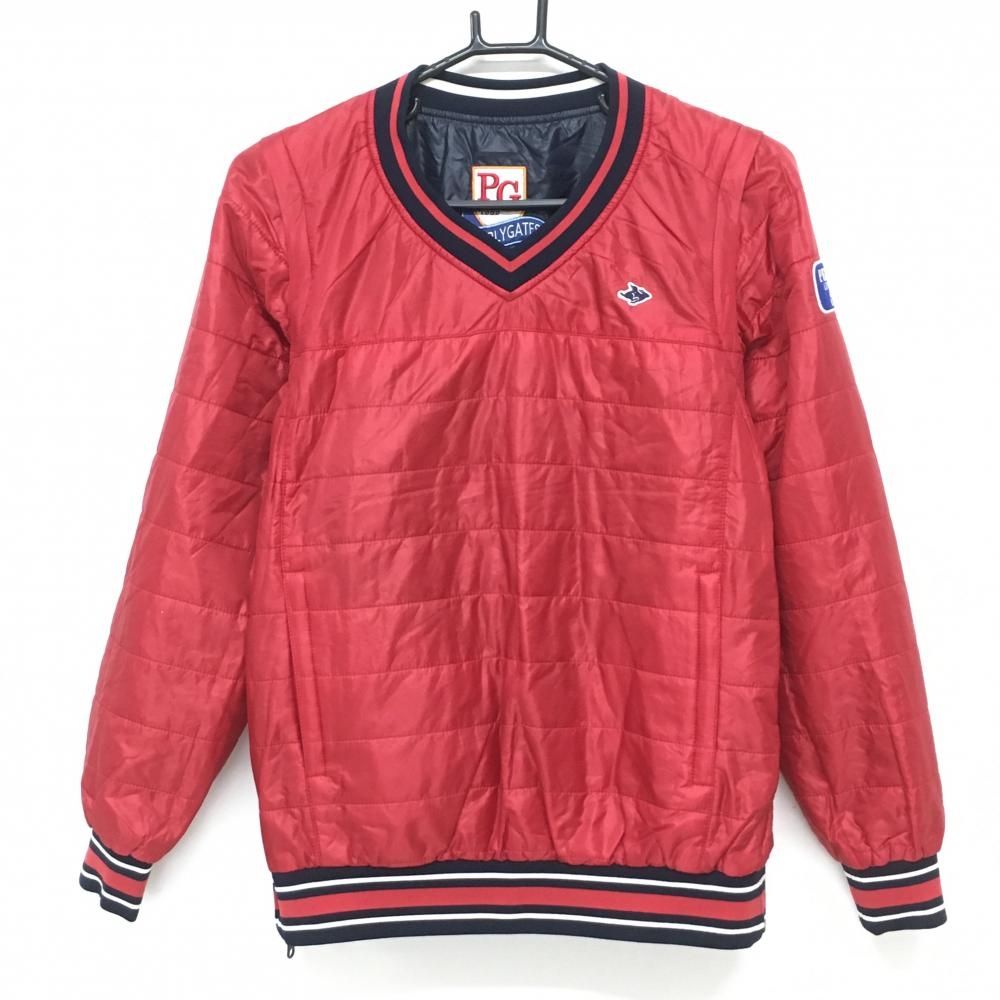 パーリーゲイツレディースリバーシブル4WAYスニード パーリーゲイツ 4WAY中綿リバーシブルスニード ネイビー 裏レッド 袖