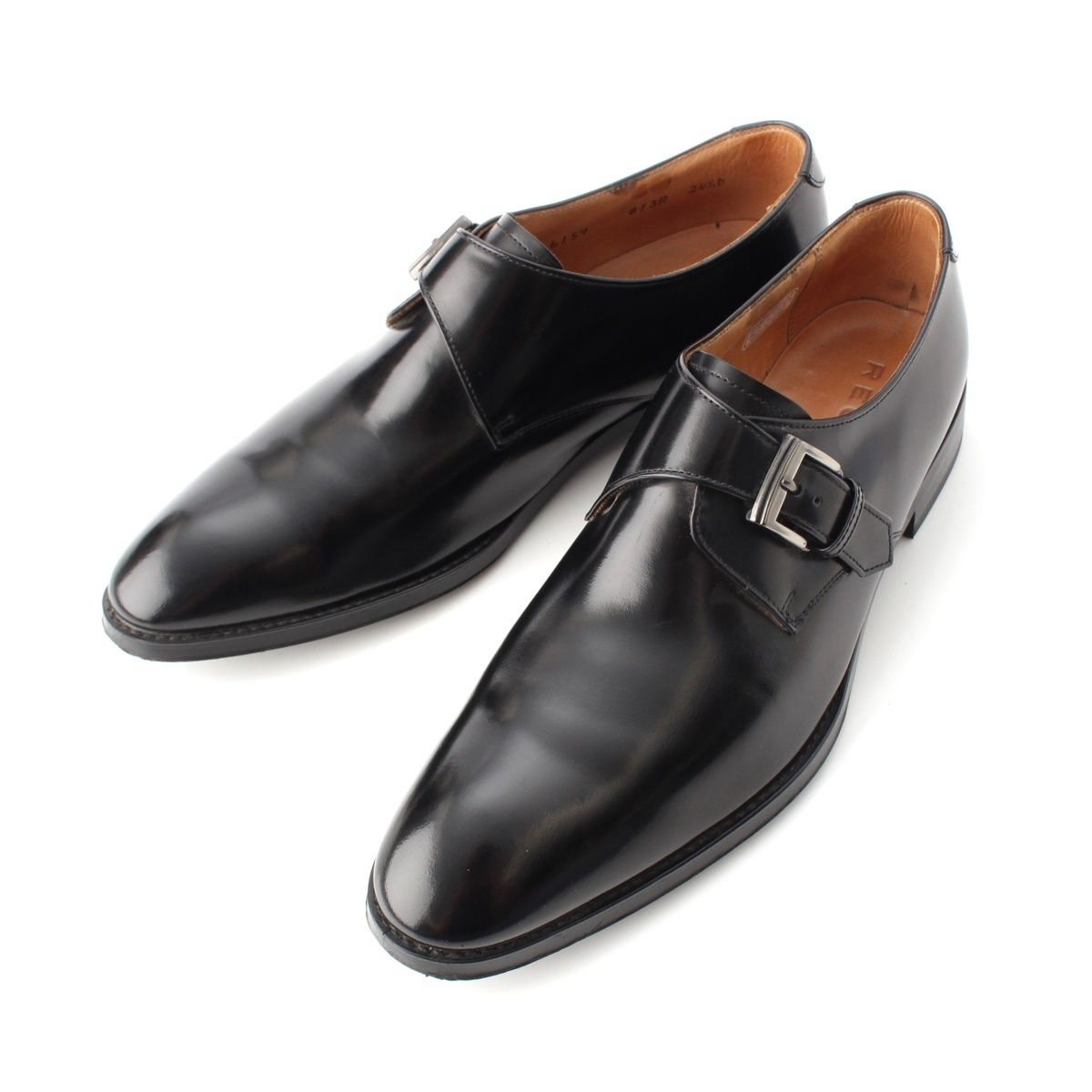 リーガル 813R レザー シングルモンクストラップ ドレスシューズ ブラック 24.5