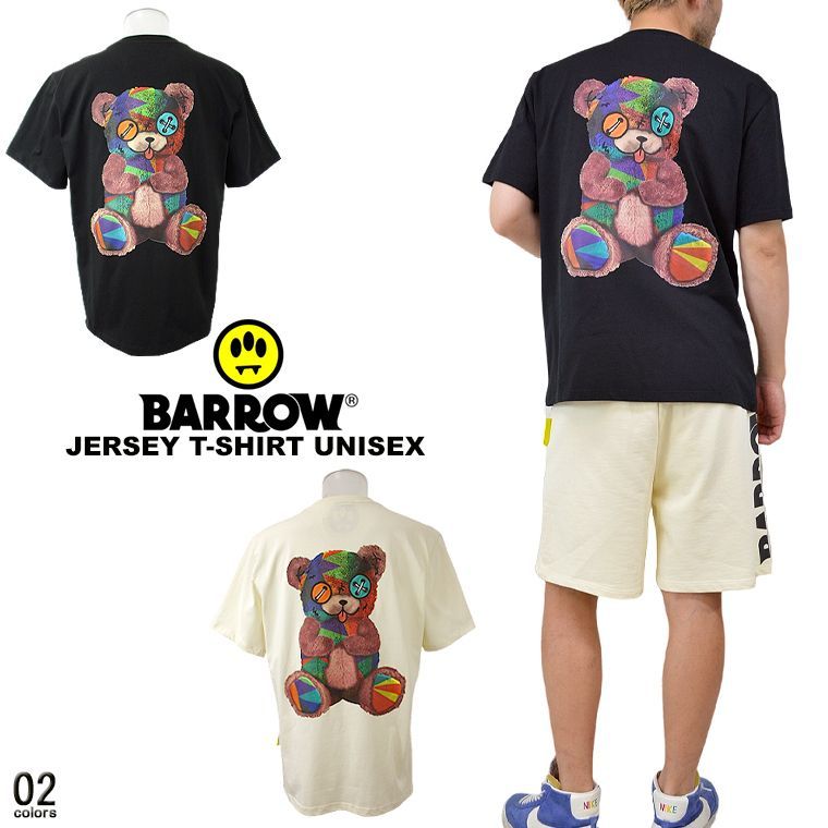 BARROW バロウ ワンポイントベアー 半袖Tシャツ JERSEY T-SHIRT BARROW バロウ テディベアTシャツ TEDDY BEAR JERSEY T-SHIRT