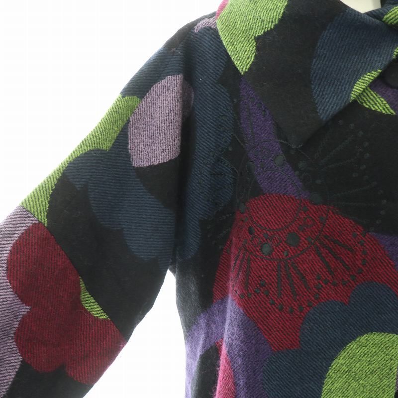 トクコプリミエヴォル TOKUKO 1er VOL コート ロング ウール 花柄 総柄  