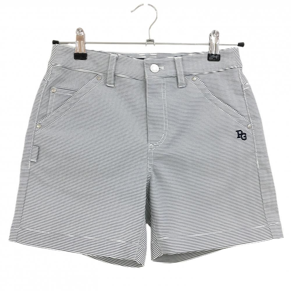 パーリーゲイツ ショートパンツ 白×ネイビー 細ボーダー ストレッチ レディース 00 XS ゴルフウェア PEARLY GATES