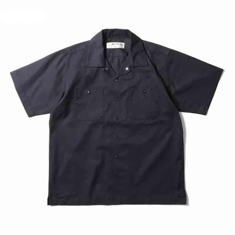 XL_ブラック ヒューストン レトロ TC TWILL WORK S|S SHIRT メンズ