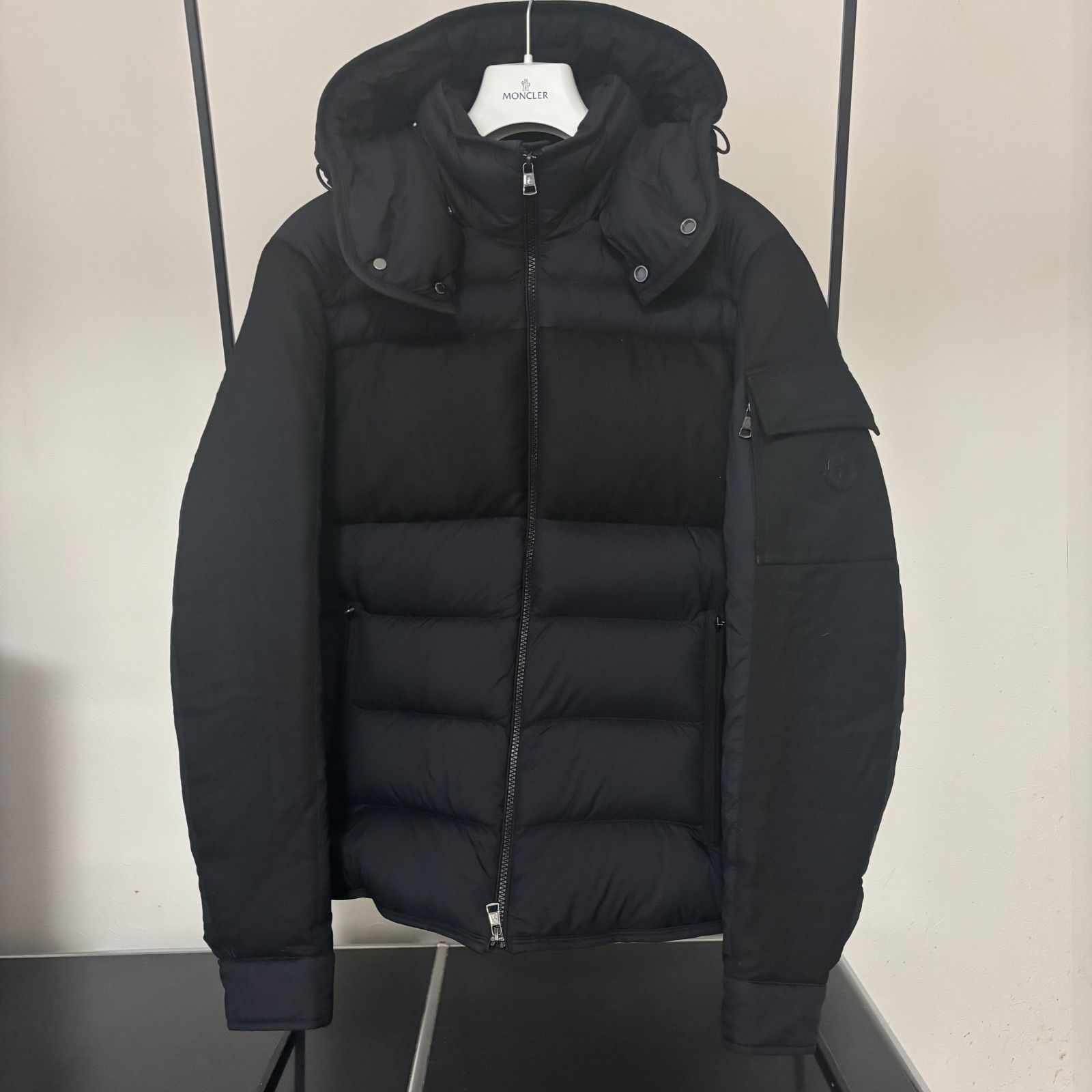 モンクレール★RYAN★フーデッドダウン★国内正規品★ブラック★サイズ1 モンクレール☆RYAN☆フーデッドダウン☆国内正規品☆ブラック☆サイズ1