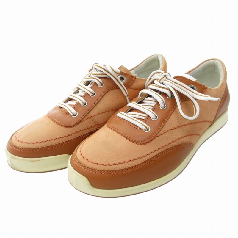 LOTTUSSE Golf シューズ ベージュ ロトゥセ LOTTUSSE golf レザー ゴルフシューズ スニーカー スパイク