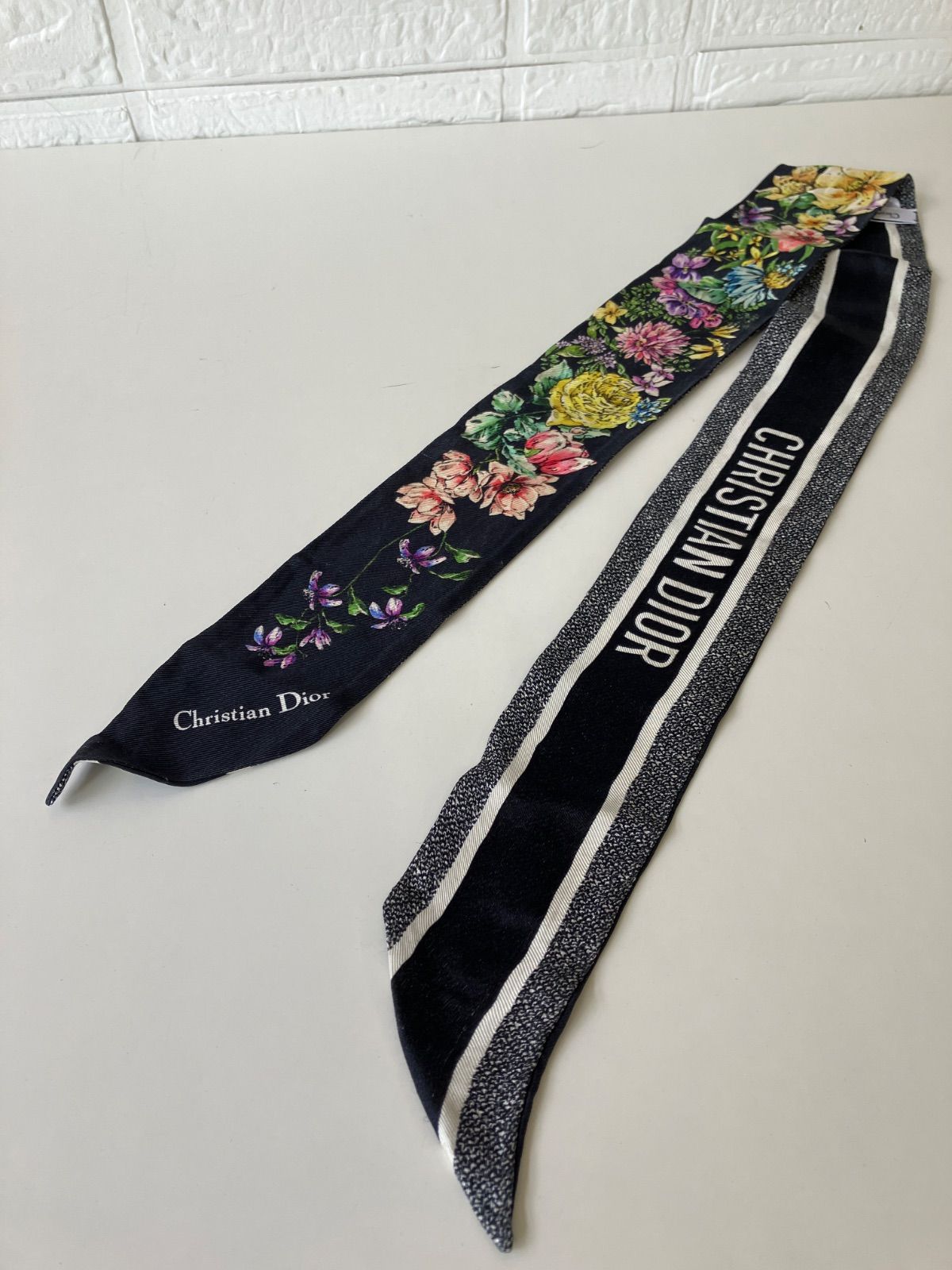 Christian Dior ディオール スカーフ ミッツァ フラワー 4211