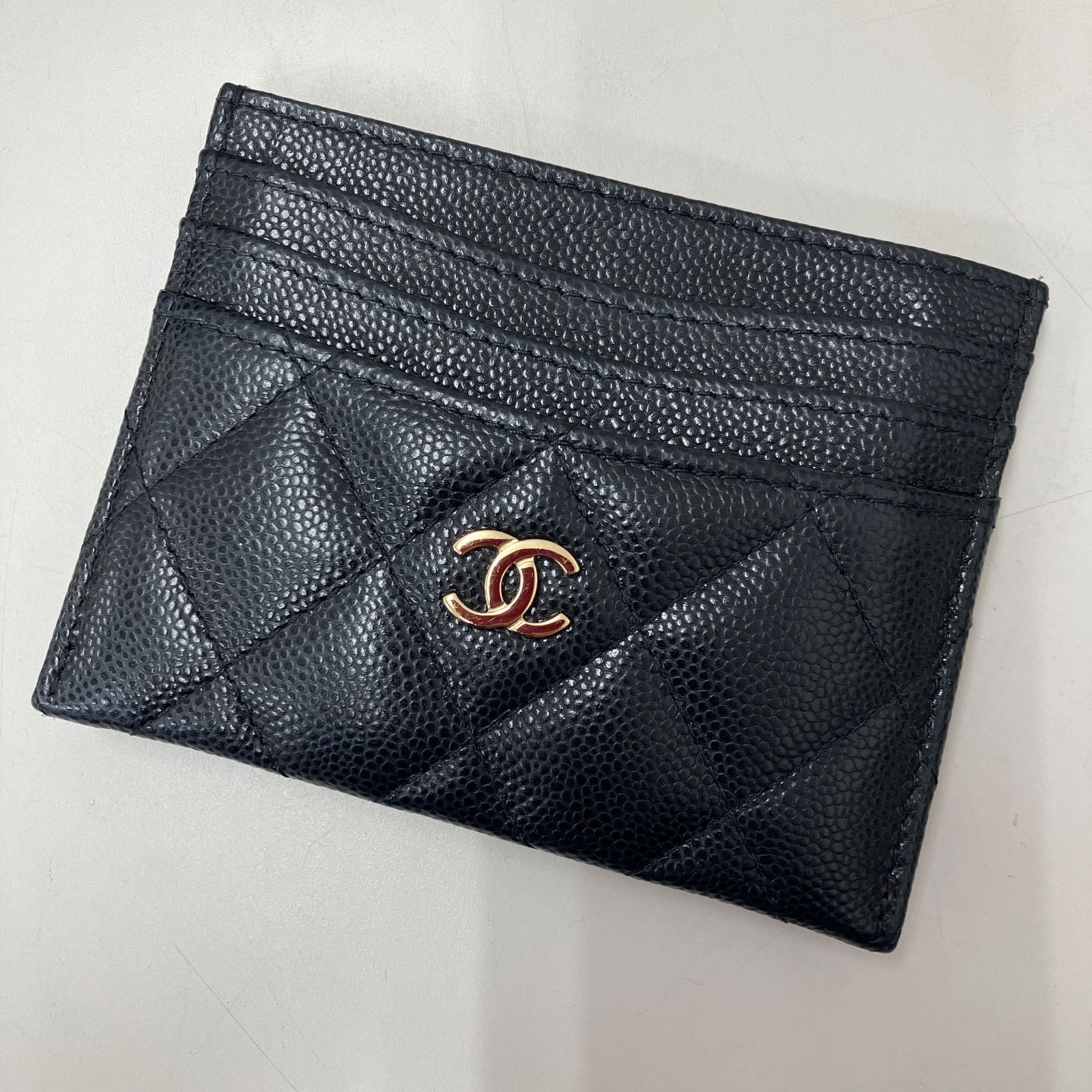 CHANEL シャネル カードケース マトラッセ ラムスキンパスケース ココマーク