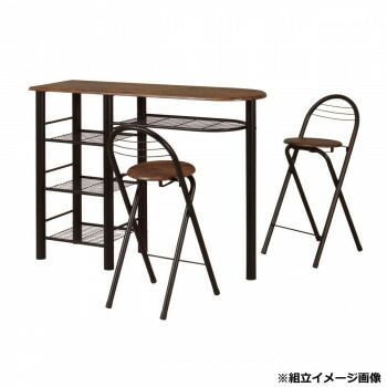 弘益 KOEKI UTILITY ライクビンテージ ハイテーブルセット ブラック CT1200BK