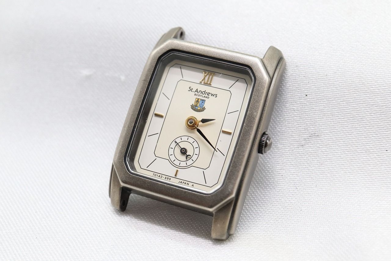 【W157-51】動作品 セントアンドリュース スモセコ 腕時計 フェイスのみ