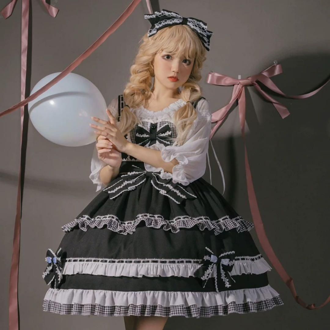 シンプル ロリータワンピース♪♪女子会お出かけに最適