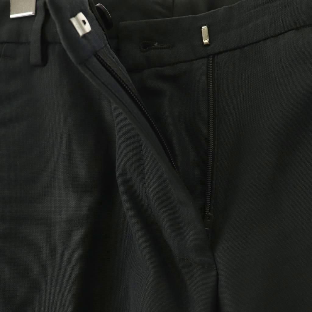 ドリスヴァンノッテン DRIES VAN NOTEN コットンビスコースジップヘムスリムパンツ テーパード 34 チャコール HK OS DECORATOM_COM_BR