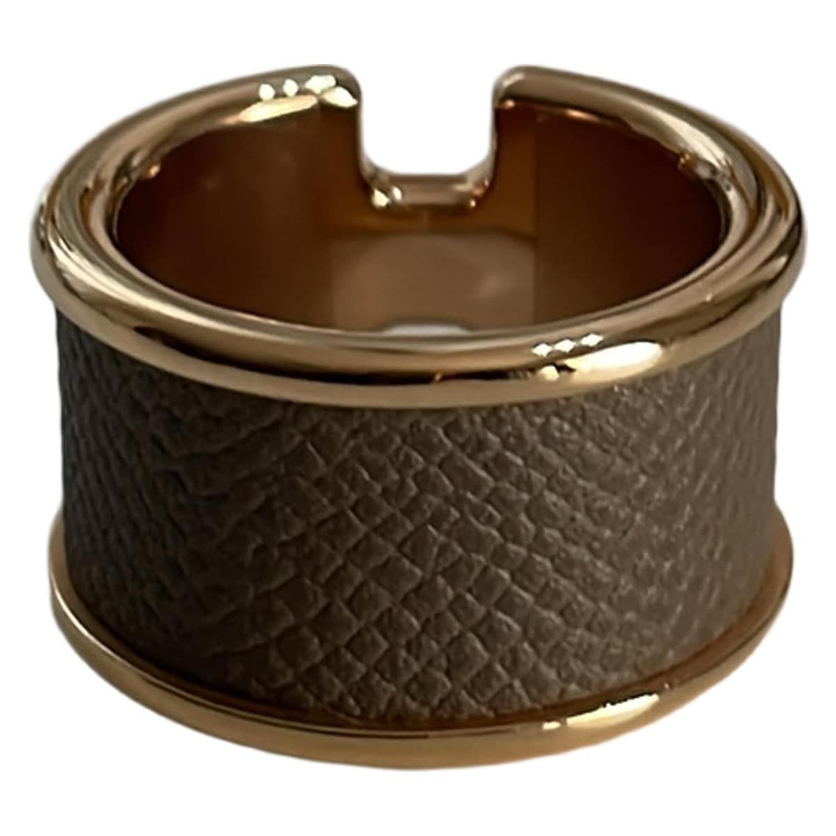 HERMES(エルメス) リング美品 オランプGM ゴールド×エトゥープ HERMES(エルメス) リング美品 オランプGM ゴールド×エトゥープ