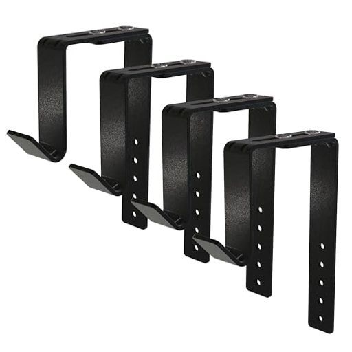 調節可能なプランターフック4個セット|20kg耐荷重ベランダ・フェンス