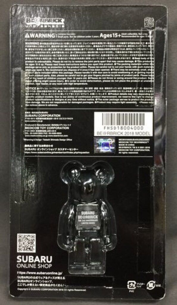 MEDICOM TOY 100% BE@RBRICK SUBARU BE@RBRICK THE 2nd