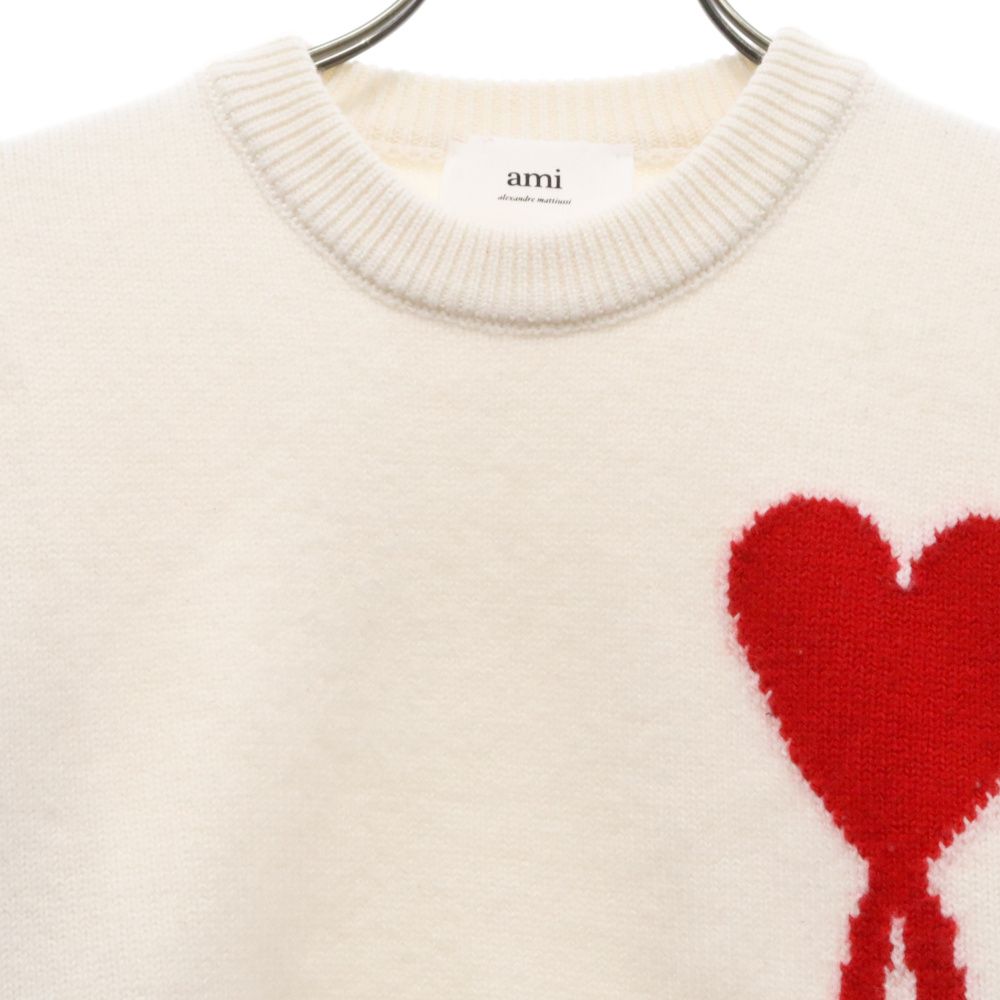 【レア】ami クルーネック スウェット ホワイト 楽天市場】AMI Paris アミ パリス ニット クルーニット ホワイト