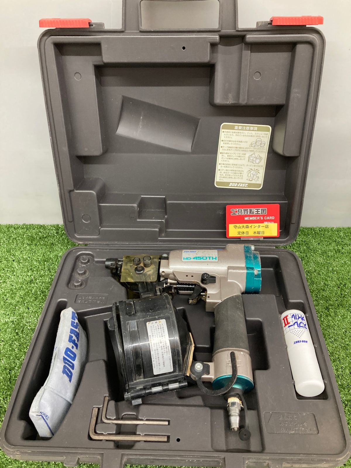 【中古品】【0921】兼松 常圧エア釘打ち機 KD-450TK　ITAXPXWAU45Q