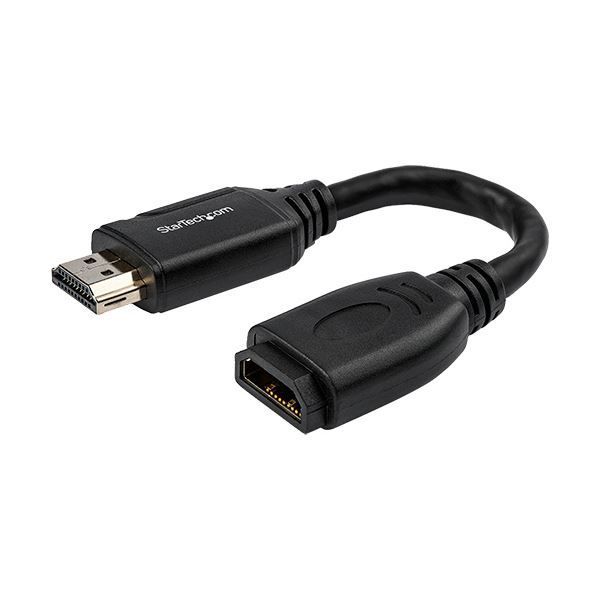 まとめ StarTech.com HDMI延長ケーブル 4K 60Hz 15cm ブラック HD2MF6INL 1本 ×3セット
