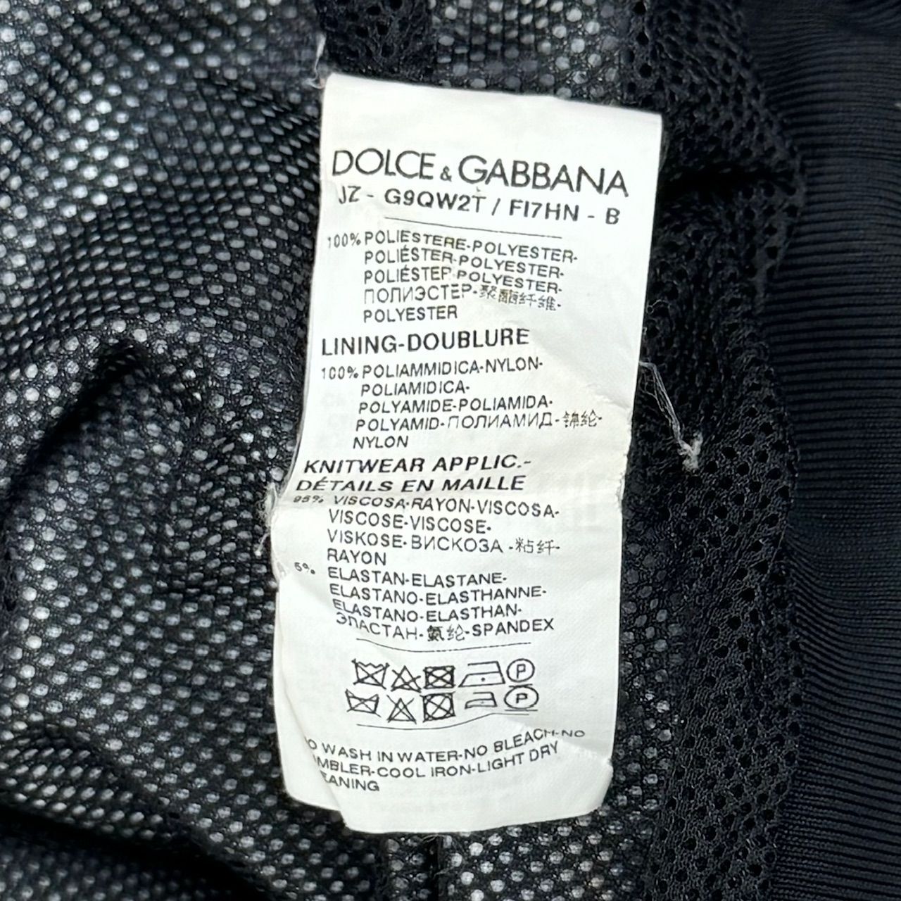 国内正規 DOLCE & GABBANA 20SS バンダナ総柄ハイネックジップ