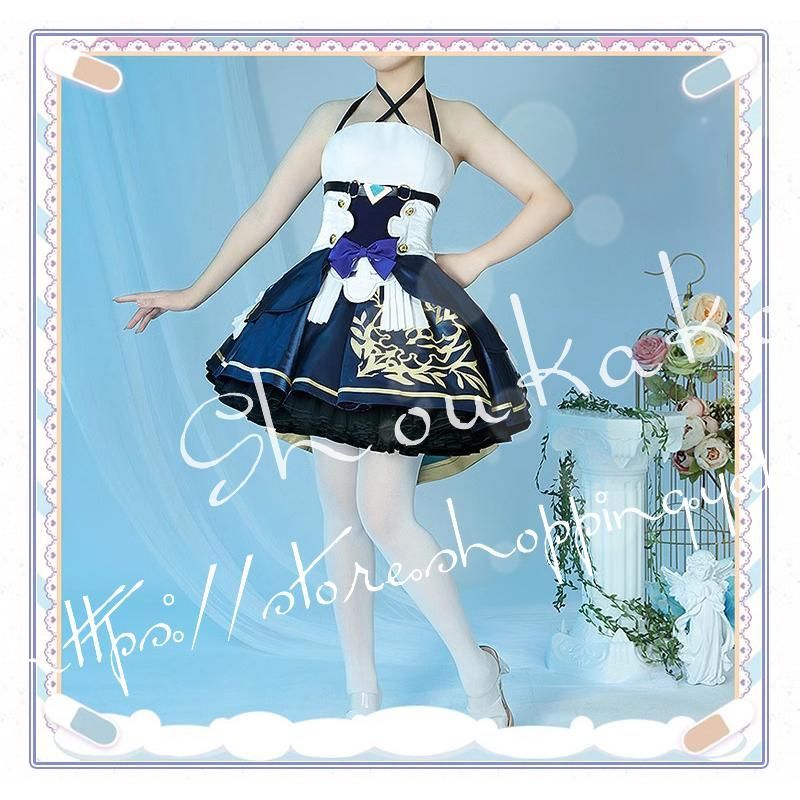 バーチャルYouTuber風 彩虹社 VTuber Enna Alouette コスプレ衣装 ウィッグ コスチューム 演出服 cosplay 変装 仮装 学園祭 文化祭 漫遊展