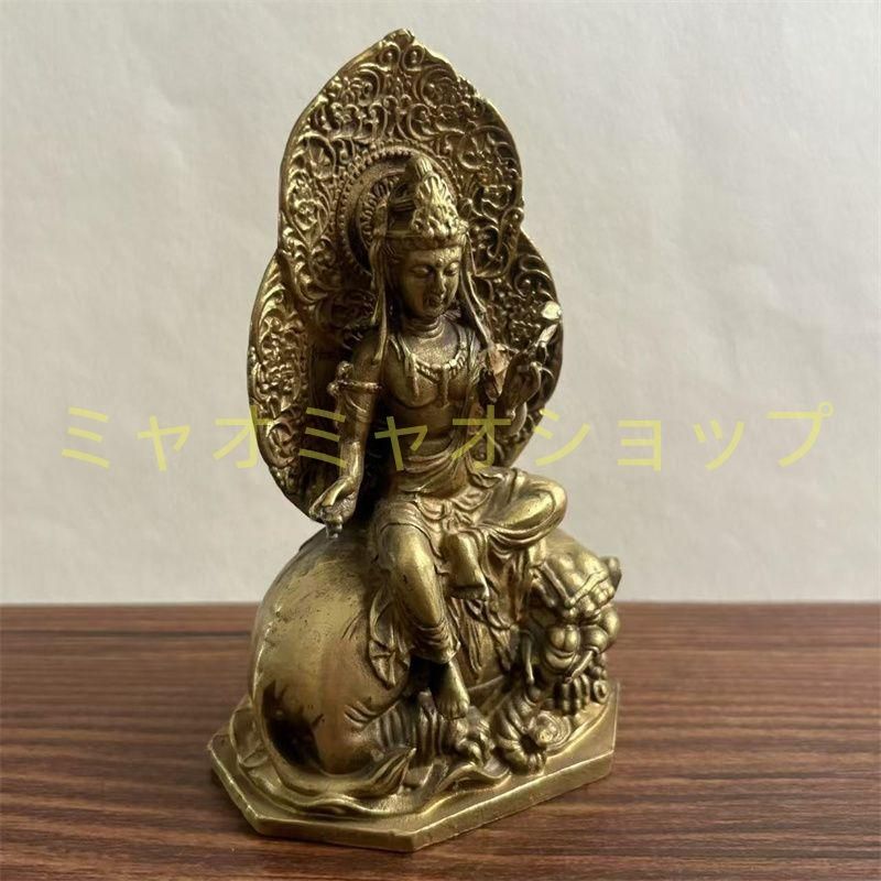 仏教美術 仏像 小仏像 普賢菩薩仏像 銅製 銅器 工芸品 置物 e2866 銅器