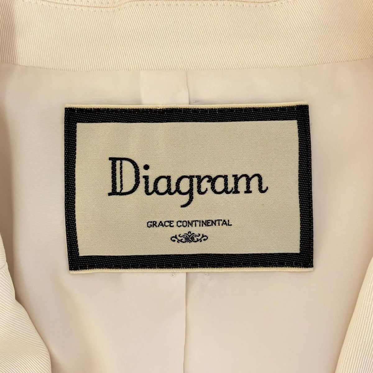 Diagram GRACE CONTINENTAL リボンジャケットサイズ36 Diagram GRACE CONTINENTAL(ダイアグラム) ジャケット サイズ38